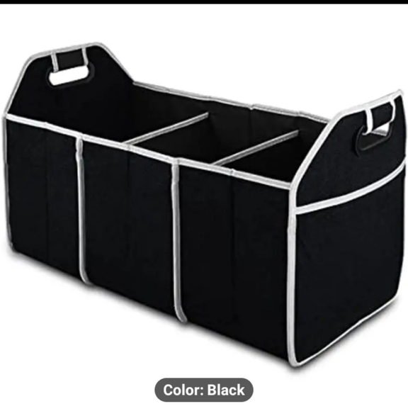 🍭🏍Black And Gray Trim Car Organiser 13x20x8 - Picture 1 of 9